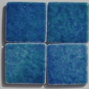 galapagos AG32 mozaika ceramiczna - porcelanowa 2,5 x 2,5 cm błyszcząca kolor niebieski morski - Briare