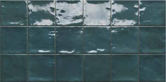 gresowe niebieskie kafelki 10x10 Marrakech Ocean Rondine Ceramica