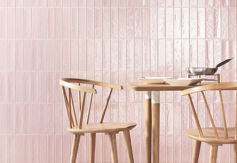 Płytki ścienne w stylistyce cegiełki 6,4 x 26 cm, Natucer Chic Rose Płytki ścienne w stylistyce cegiełki 6,4 x 26 cm, Natucer Chic Rose